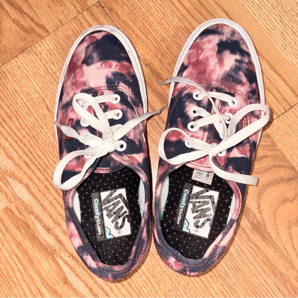 Vans Tie-Dye Pink and Black Sneakers Size 6 Never Worn